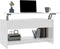 vidaXL - Salontafel - 102x50x52,5 - cm - bewerkt - hout - hoogglans - wit