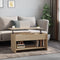 vidaXL - Salontafel - 102x50x52,5 - cm - bewerkt - hout - sonoma - eikenkleurig