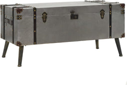 vidaXL - Salontafel - 102x51x47,5 - cm - MDF - en - aluminium