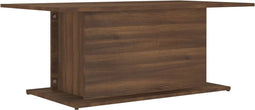 vidaXL - Salontafel - 102x55,5x40 - cm - bewerkt - hout - bruin - eikenkleur
