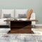 vidaXL - Salontafel - 102x55,5x40 - cm - bewerkt - hout - bruin - eikenkleur