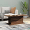 vidaXL - Salontafel - 102x55,5x40 - cm - bewerkt - hout - bruin - eikenkleur