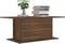 vidaXL - Salontafel - 102x55,5x40 - cm - bewerkt - hout - bruin - eikenkleur