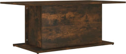 vidaXL - Salontafel - 102x55,5x40 - cm - bewerkt - hout - gerookt - eikenkleurig