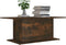 vidaXL - Salontafel - 102x55,5x40 - cm - bewerkt - hout - gerookt - eikenkleurig