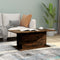 vidaXL - Salontafel - 102x55,5x40 - cm - bewerkt - hout - gerookt - eikenkleurig