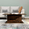 vidaXL - Salontafel - 102x55,5x40 - cm - bewerkt - hout - gerookt - eikenkleurig