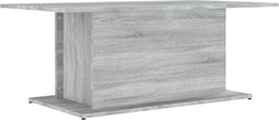 vidaXL - Salontafel - 102x55,5x40 - cm - bewerkt - hout - grijs - sonoma - eikenkleur