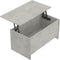 vidaXL - Salontafel - 102x55,5x52,5 - cm - bewerkt - hout - betongrijs