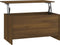 vidaXL - Salontafel - 102x55,5x52,5 - cm - bewerkt - hout - bruin - eikenkleur