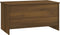 vidaXL - Salontafel - 102x55,5x52,5 - cm - bewerkt - hout - bruin - eikenkleur