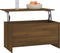 vidaXL - Salontafel - 102x55,5x52,5 - cm - bewerkt - hout - bruin - eikenkleur
