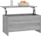vidaXL - Salontafel - 102x55,5x52,5 - cm - bewerkt - hout - grijs - sonoma - eiken