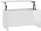 vidaXL - Salontafel - 102x55,5x52,5 - cm - bewerkt - hout - hoogglans - wit