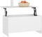 vidaXL - Salontafel - 102x55,5x52,5 - cm - bewerkt - hout - wit