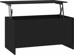 vidaXL - Salontafel - 102x55,5x52,5 - cm - bewerkt - hout - zwart