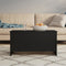 vidaXL - Salontafel - 102x55,5x52,5 - cm - bewerkt - hout - zwart