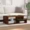 vidaXL - Salontafel - 102x55x35 - cm - bewerkt - hout - gerookt - eikenkleurig