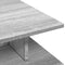 vidaXL - Salontafel - 102x55x35 - cm - bewerkt - hout - grijs - sonoma - eikenkleurig