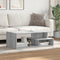 vidaXL - Salontafel - 102x55x35 - cm - bewerkt - hout - grijs - sonoma - eikenkleurig