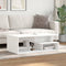 vidaXL - Salontafel - 102x55x35 - cm - bewerkt - hout - wit