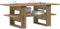 vidaXL - Salontafel - 102x55x42 - cm - bewerkt - hout - artisanaal - eikenkleur