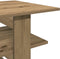 vidaXL - Salontafel - 102x55x42 - cm - bewerkt - hout - artisanaal - eikenkleur