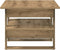 vidaXL - Salontafel - 102x55x42 - cm - bewerkt - hout - artisanaal - eikenkleur