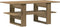 vidaXL - Salontafel - 102x55x42 - cm - bewerkt - hout - artisanaal - eikenkleur