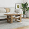 vidaXL - Salontafel - 102x55x42 - cm - bewerkt - hout - artisanaal - eikenkleur