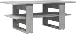 vidaXL - Salontafel - 102x55x42 - cm - bewerkt - hout - betongrijs