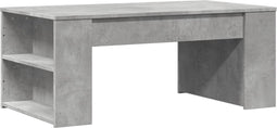 vidaXL - Salontafel - 102x55x42 - cm - bewerkt - hout - betongrijs