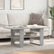 vidaXL - Salontafel - 102x55x42 - cm - bewerkt - hout - betongrijs