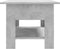 vidaXL - Salontafel - 102x55x42 - cm - bewerkt - hout - betongrijs