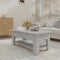 vidaXL - Salontafel - 102x55x42 - cm - bewerkt - hout - betongrijs