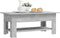 vidaXL - Salontafel - 102x55x42 - cm - bewerkt - hout - betongrijs