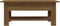 vidaXL - Salontafel - 102x55x42 - cm - bewerkt - hout - bruin - eikenkleur