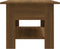vidaXL - Salontafel - 102x55x42 - cm - bewerkt - hout - bruin - eikenkleur