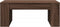 vidaXL - Salontafel - 102x55x42 - cm - bewerkt - hout - bruin - eikenkleur