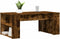 vidaXL - Salontafel - 102x55x42 - cm - bewerkt - hout - gerookt - eikenkleurig