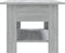 vidaXL - Salontafel - 102x55x42 - cm - bewerkt - hout - grijs - sonoma - eikenkleurig