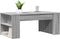 vidaXL - Salontafel - 102x55x42 - cm - bewerkt - hout - grijs - sonoma - eikenkleurig