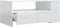 vidaXL - Salontafel - 102x55x42 - cm - bewerkt - hout - hoogglans - wit