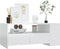 vidaXL - Salontafel - 102x55x42 - cm - bewerkt - hout - hoogglans - wit