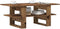 vidaXL - Salontafel - 102x55x42 - cm - bewerkt - hout - oud - houtkleurig