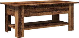 vidaXL - Salontafel - 102x55x42 - cm - bewerkt - hout - oud - houtkleurig