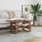 vidaXL - Salontafel - 102x55x42 - cm - bewerkt - hout - oud - houtkleurig