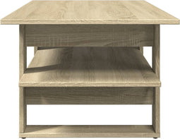 vidaXL - Salontafel - 102x55x42 - cm - bewerkt - hout - sonoma - eikenkleurig