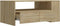 vidaXL - Salontafel - 102x55x42 - cm - bewerkt - hout - sonoma - eikenkleurig