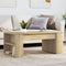 vidaXL - Salontafel - 102x55x42 - cm - bewerkt - hout - sonoma - eikenkleurig
